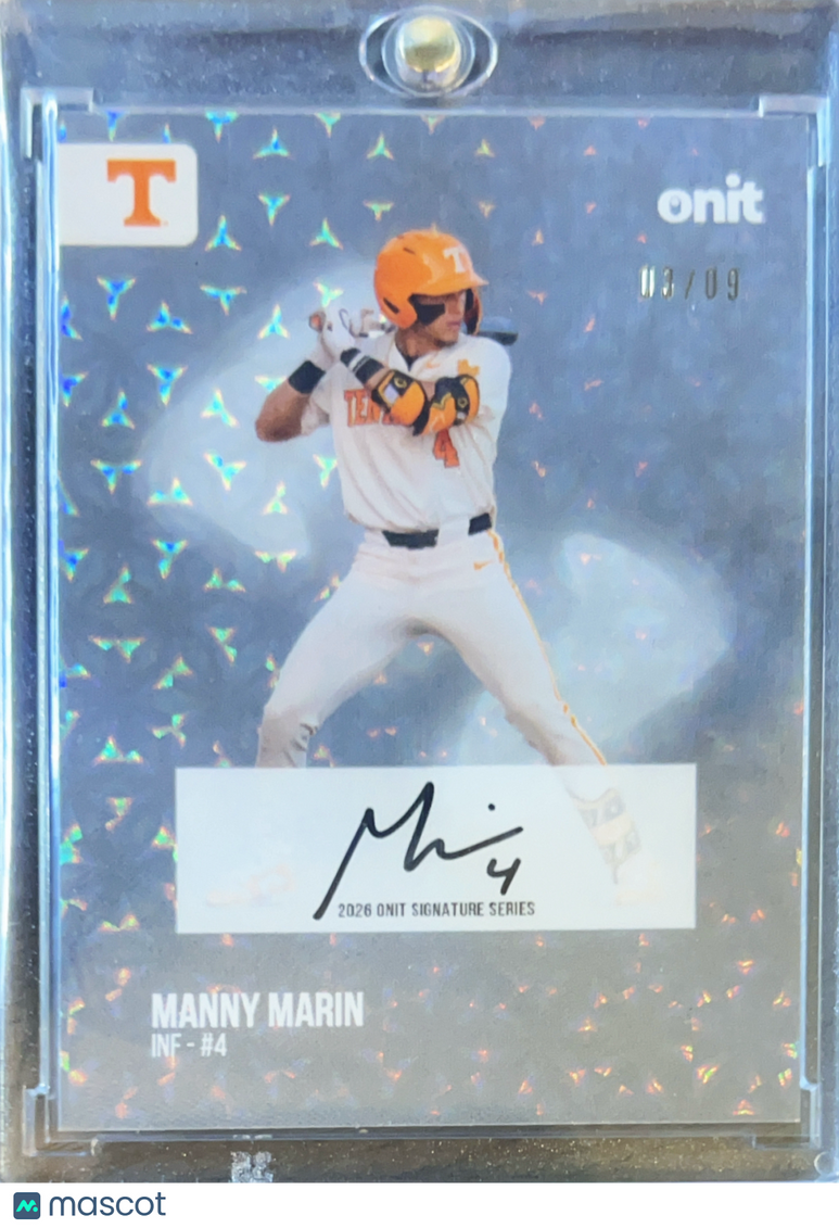 2025 Onit Signature Series Manny Marin #S-6 Holographic /09 Auto