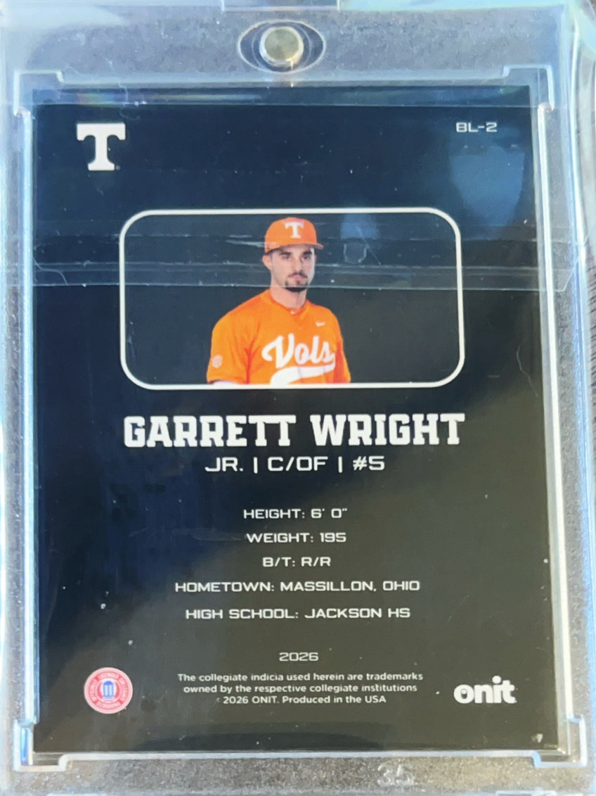 2026 ONIT Blackout Edition Garrett Wright #BL-2 /20