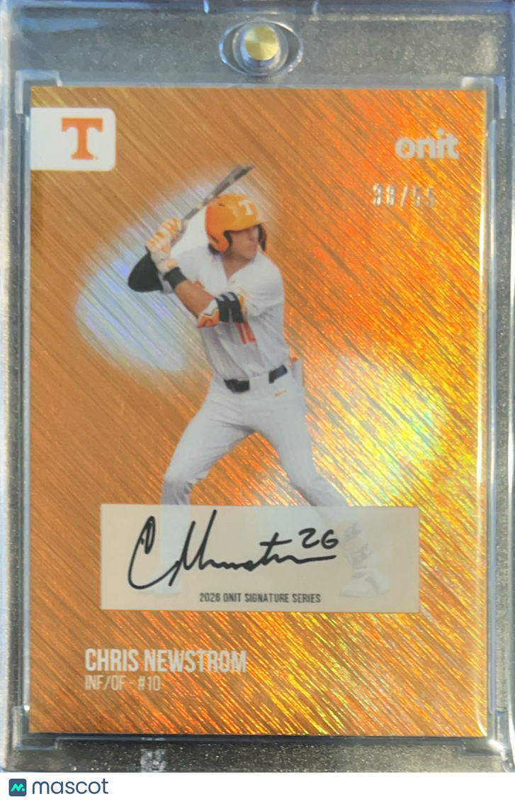 2025 ONIT Signature Series Chris Newstrom #S-3 Orange Shimmer /55 Auto