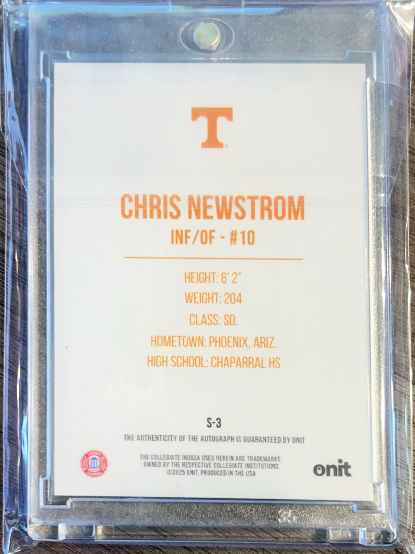 2025 ONIT Signature Series Chris Newstrom #S-3 Orange Shimmer /55 Auto
