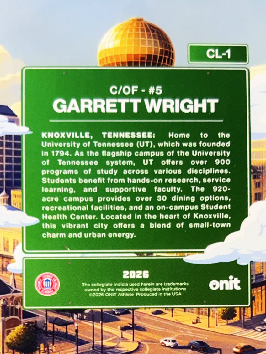 2026 ONIT City Limits Garrett Wright #CL-1 Daytime