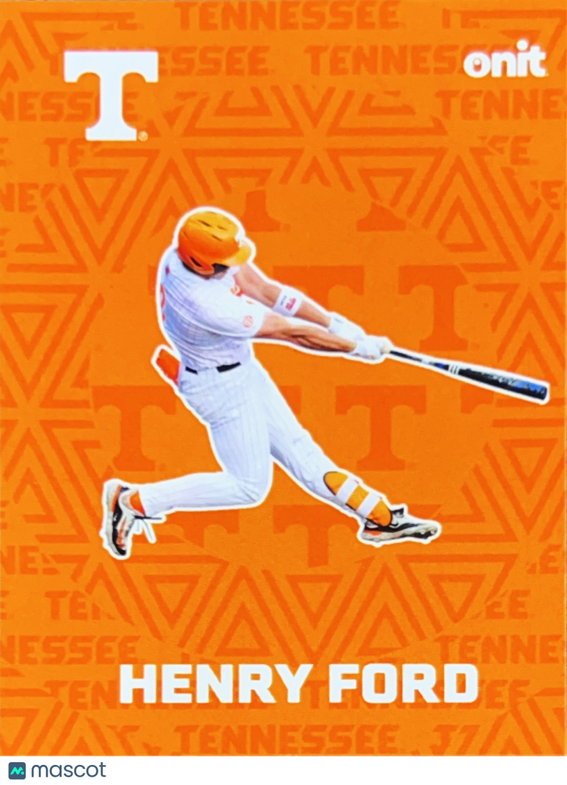 2026 ONIT Tennessee Baseball Henry Ford #F-5