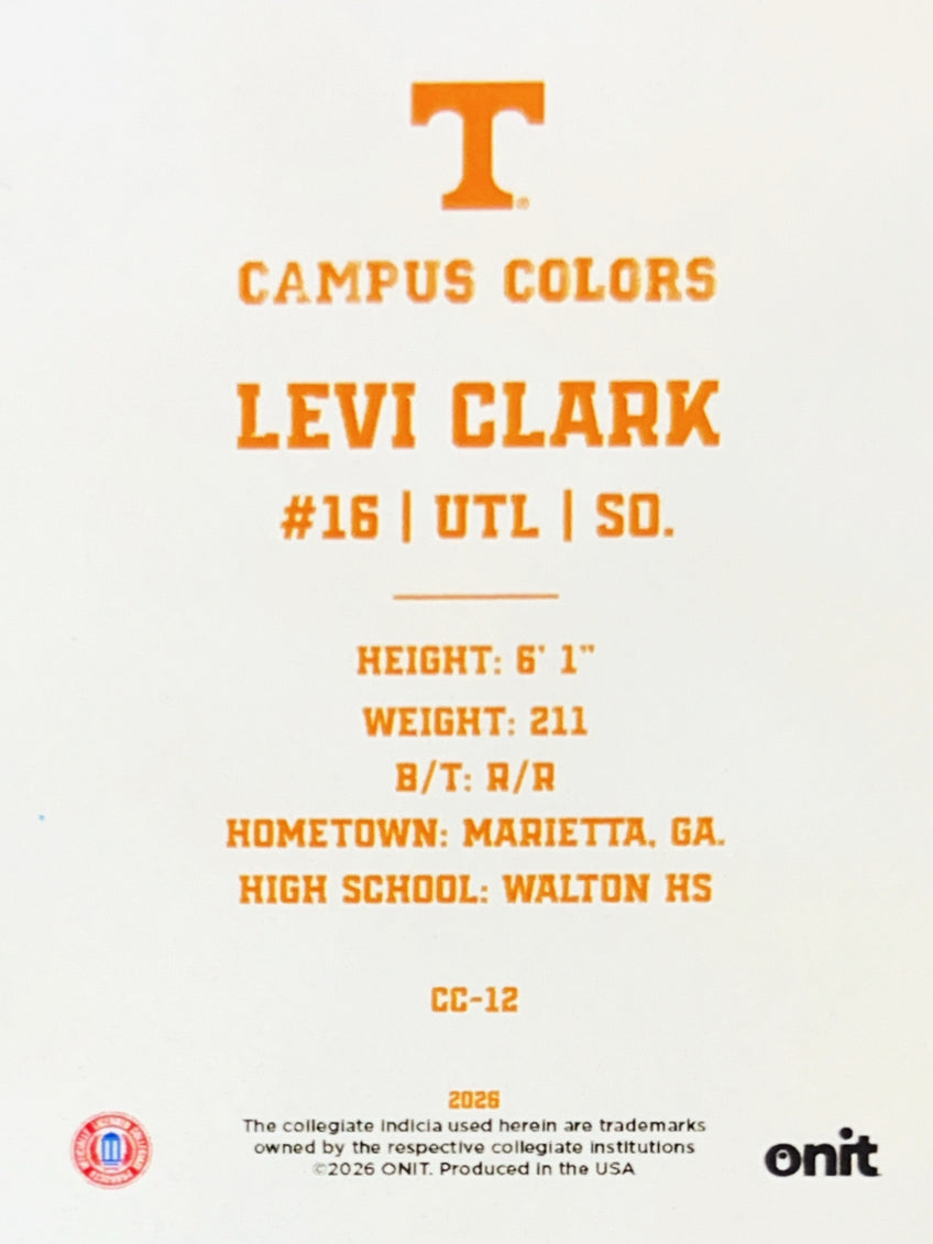 2026 ONIT Campus Colors Levi Clark #CC-12