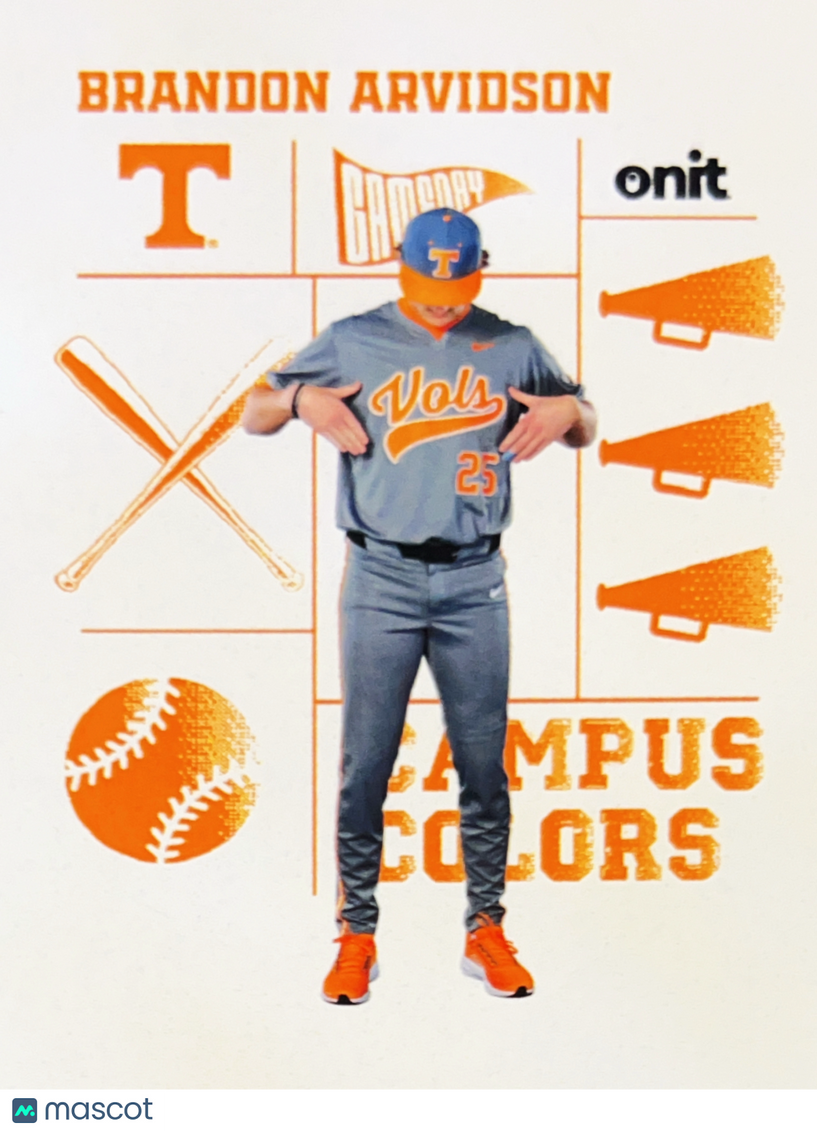 2026 ONIT Gameday Campus Colors Brandon Arvidson #CC-8
