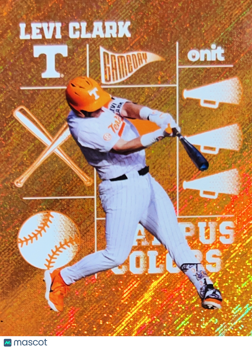 2026 ONIT Gameday Campus Colors Levi Clark #CC-5 Orange Sparkle