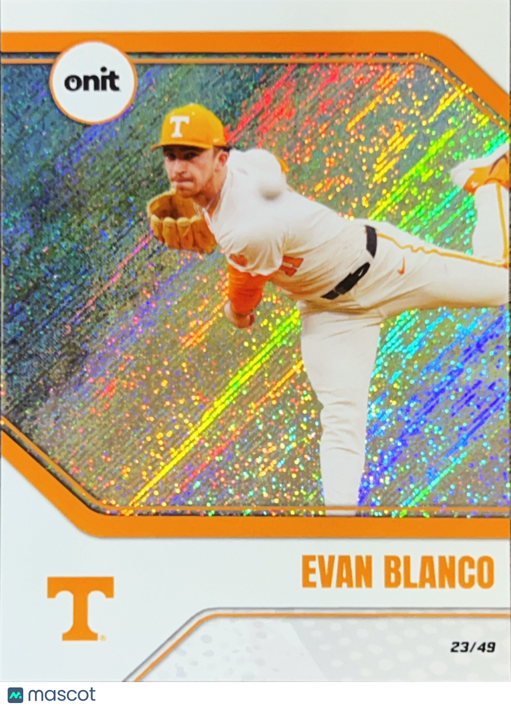2026 ONIT Tennessee Baseball Evan Blanco #B-16 Silver Sparkle /49
