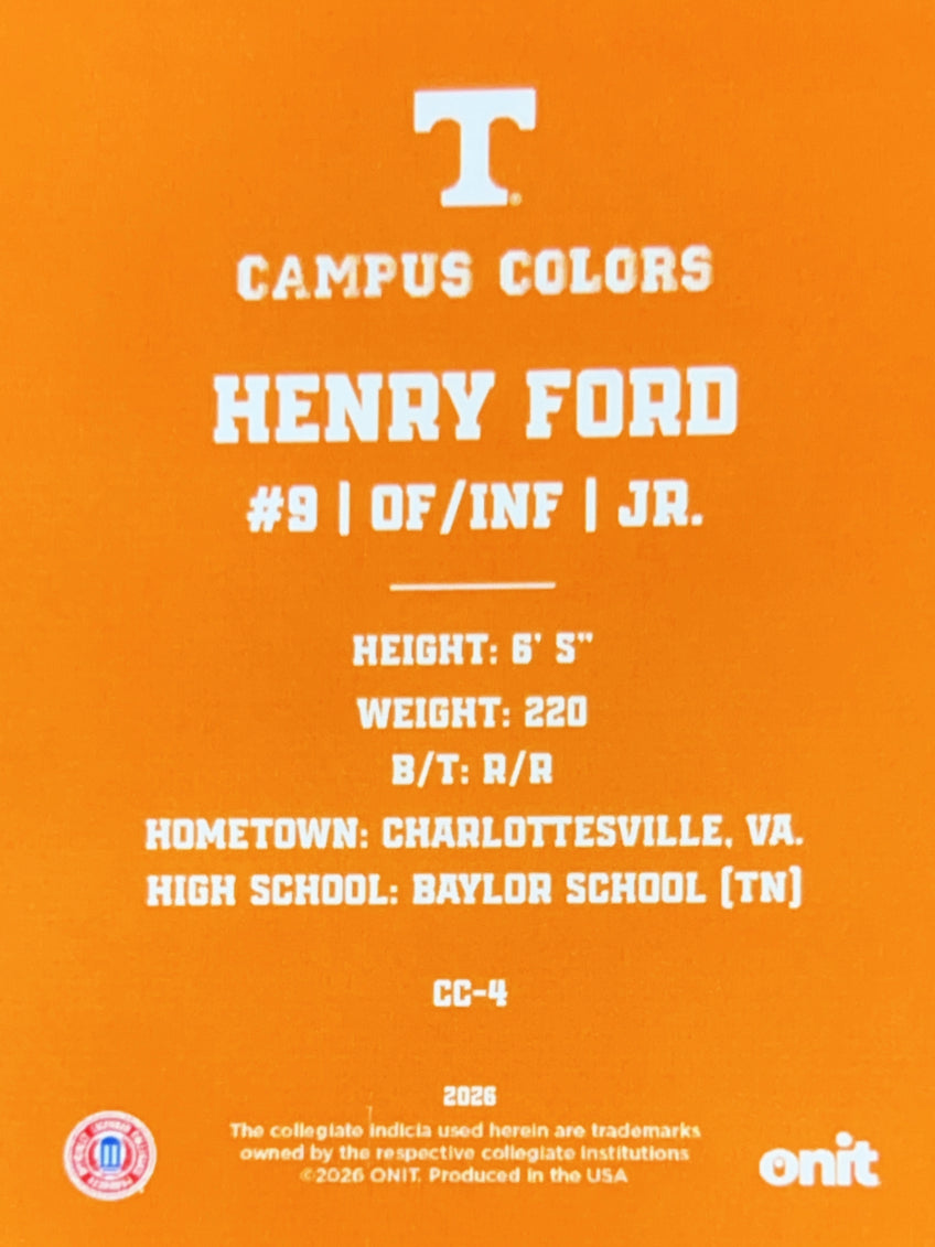 2026 ONIT Campus Colors Henry Ford #CC-4 Orange Sparkle