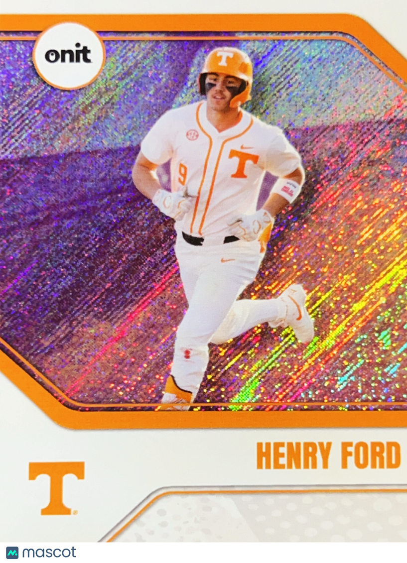 2026 ONIT Tennessee Baseball Henry Ford #B-20 Orange Shimmer