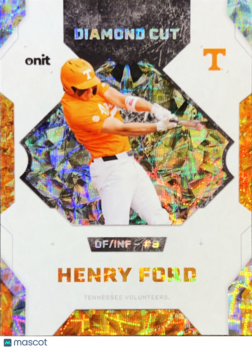 2026 Onit Tennessee Volunteers Diamond Cut Henry Ford #DC-2 Orange Cracked Ice