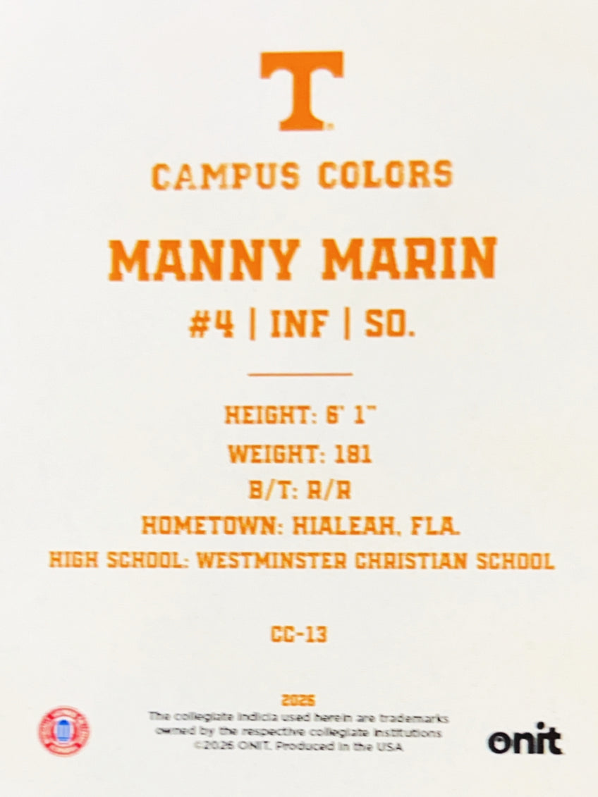 2026 ONIT Campus Colors Manny Marin #CC-13