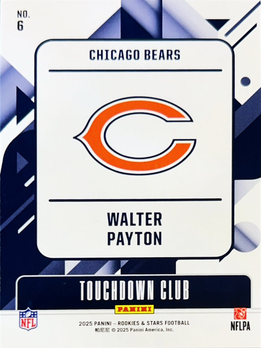 2025 Panini Rookies & Stars Touchdown Club Walter Payton #6