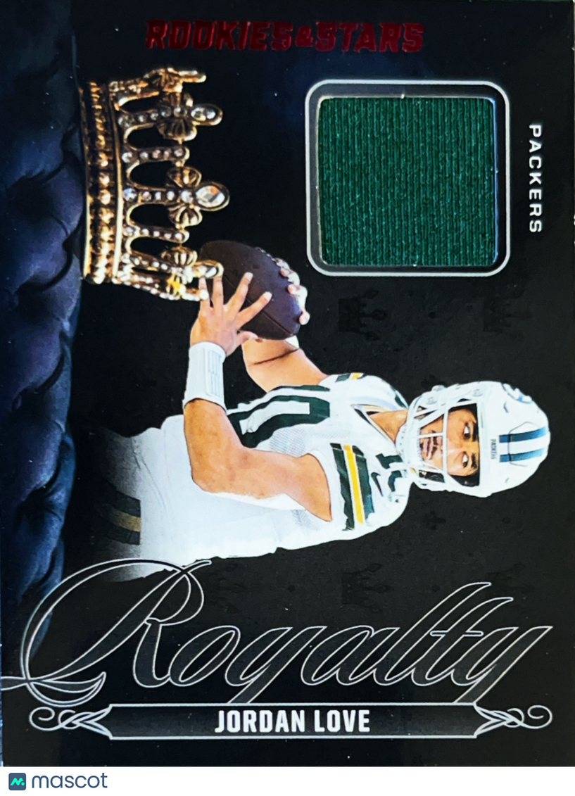 2025 Panini Rookies & Stars Royalty Jordan Love #R-JLE Memorabilia