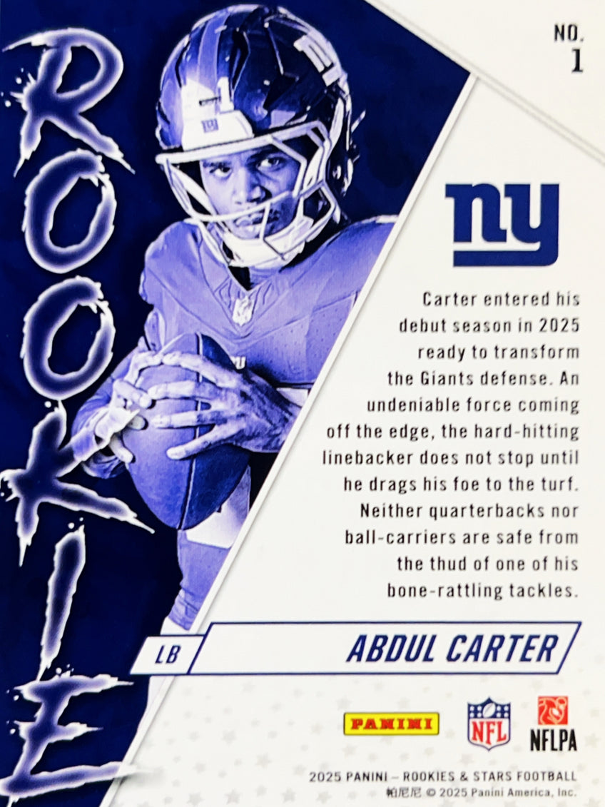 2025 Panini Rookies & Stars Abdul Carter #1 RC