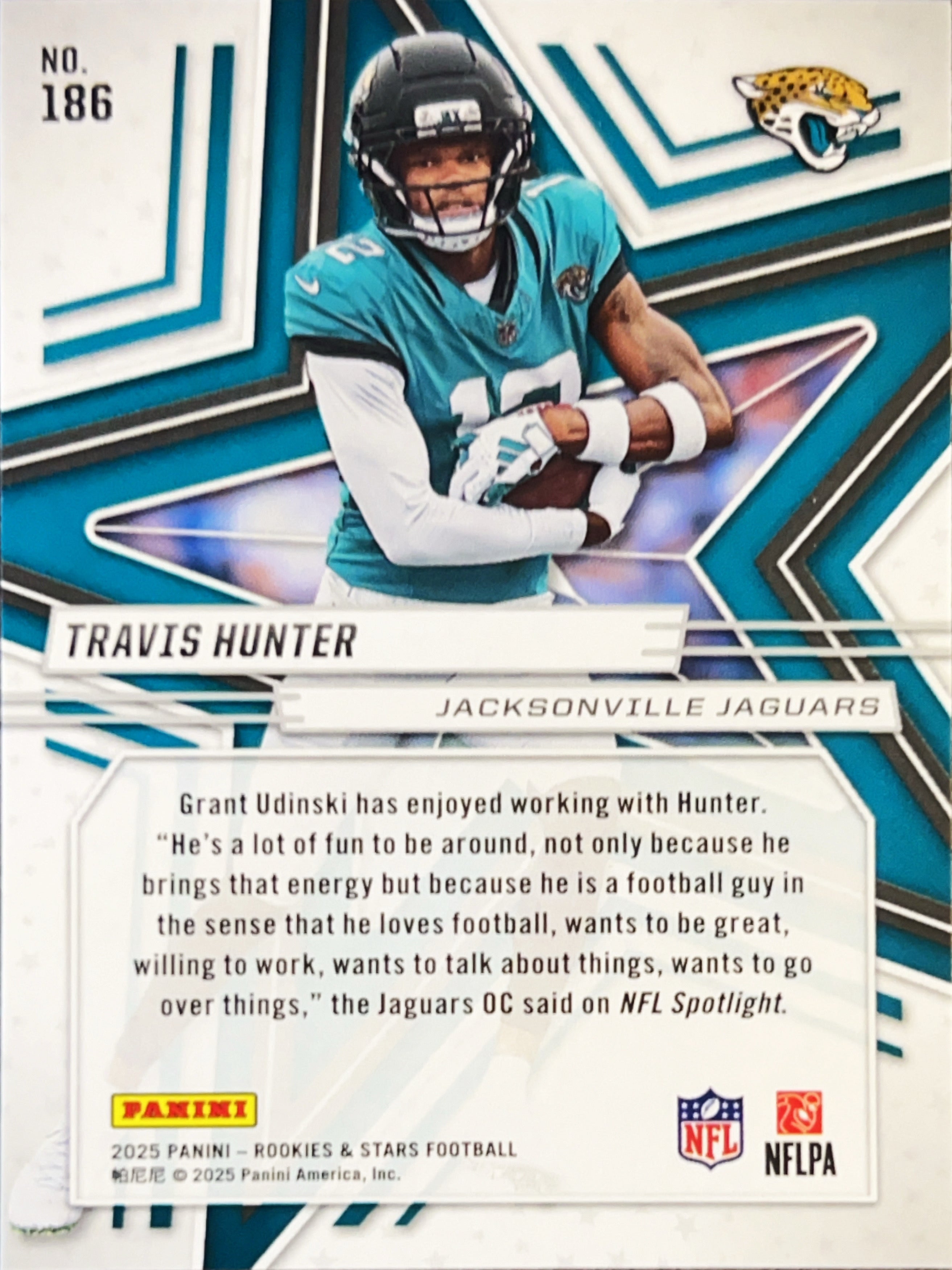 2025 Panini Rookies & Stars Travis Hunter #186 RC