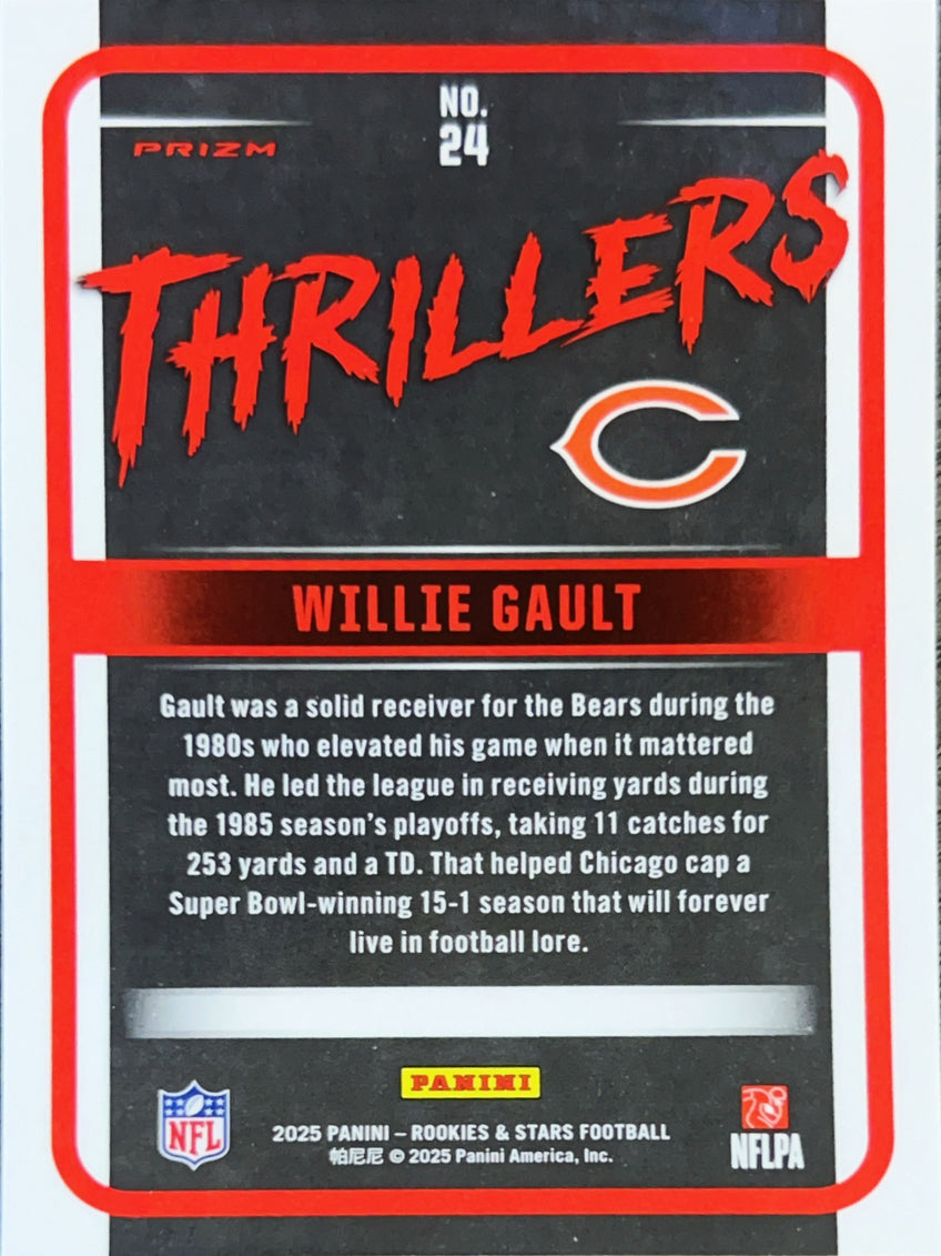 2025 Panini Rookies & Stars Prizm Thrillers Willie Gault #24