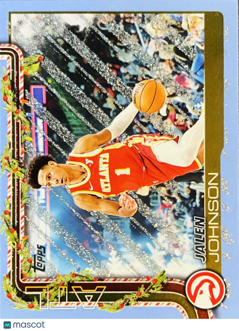 2024 Topps Basketball Holiday Jalen Johnson #H52 Glitter