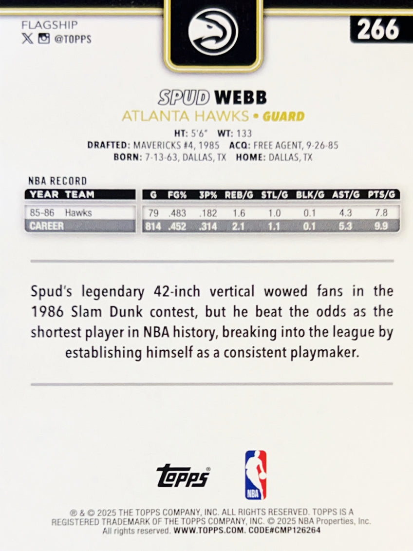 2025 Topps Spud Webb #266 Blackout