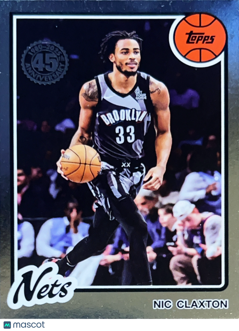 2025 Topps 1980 Topps Basketball 45th Anniversary Nic Claxton #80BK-48