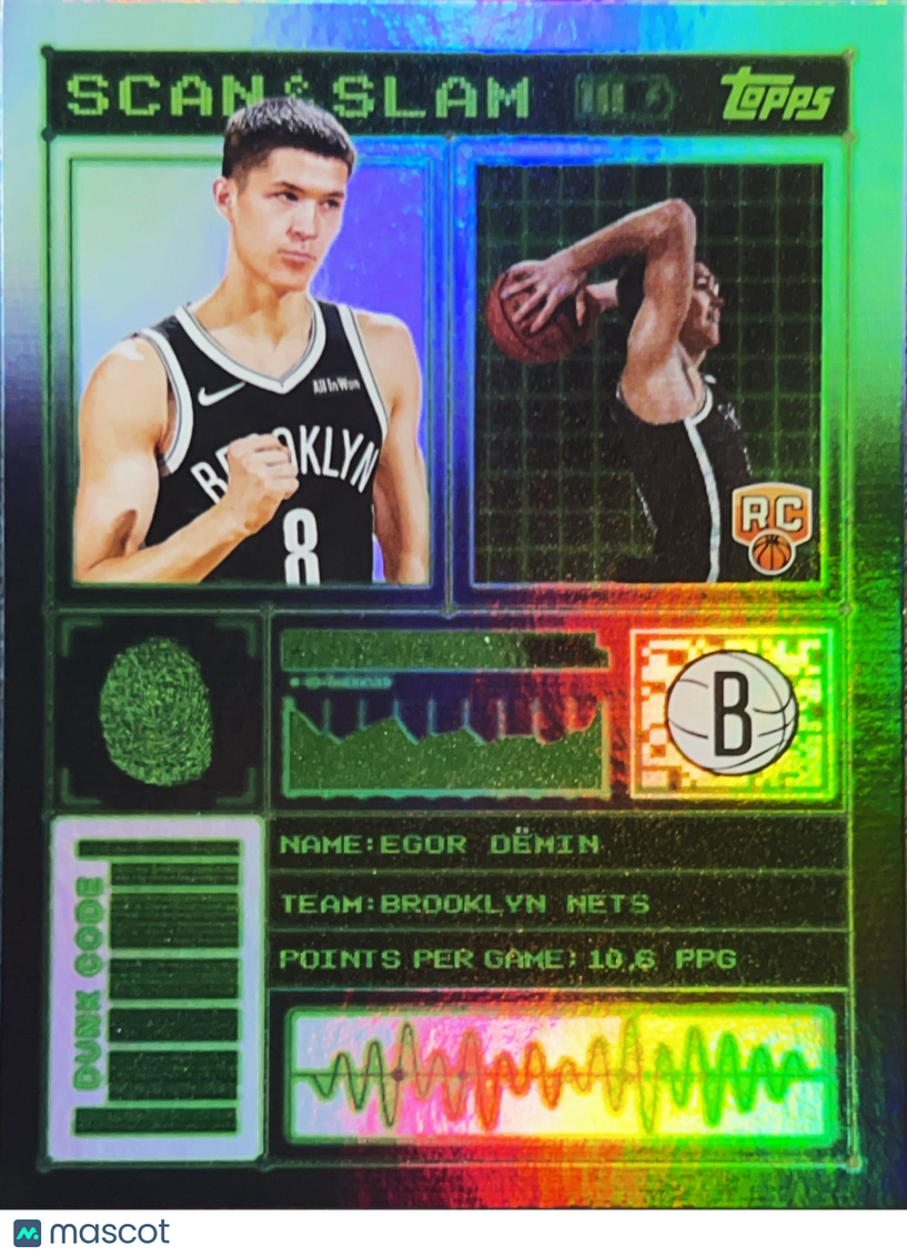 2025 Topps Scan & Slam Egor Demin #SS-33 Holo RC