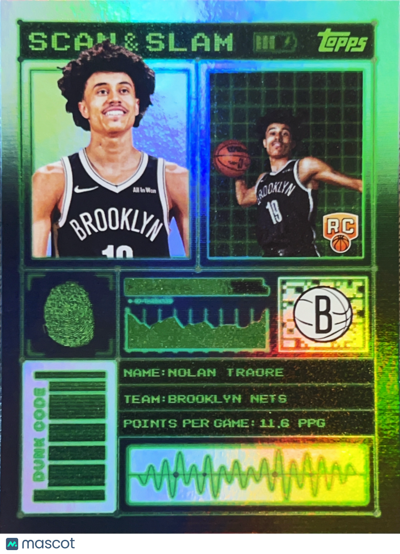 2025 Topps Scan & Slam Nolan Traore #SS-44 RC