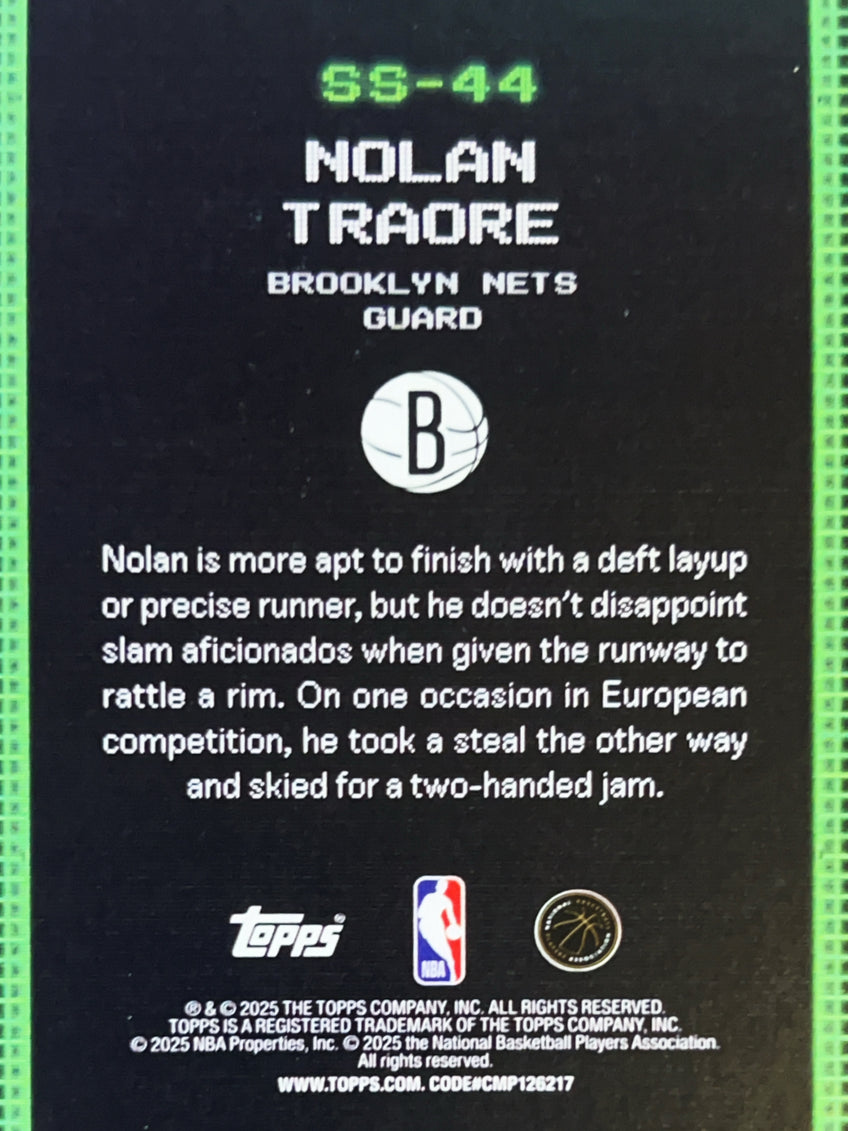 2025 Topps Scan & Slam Nolan Traore #SS-44 RC