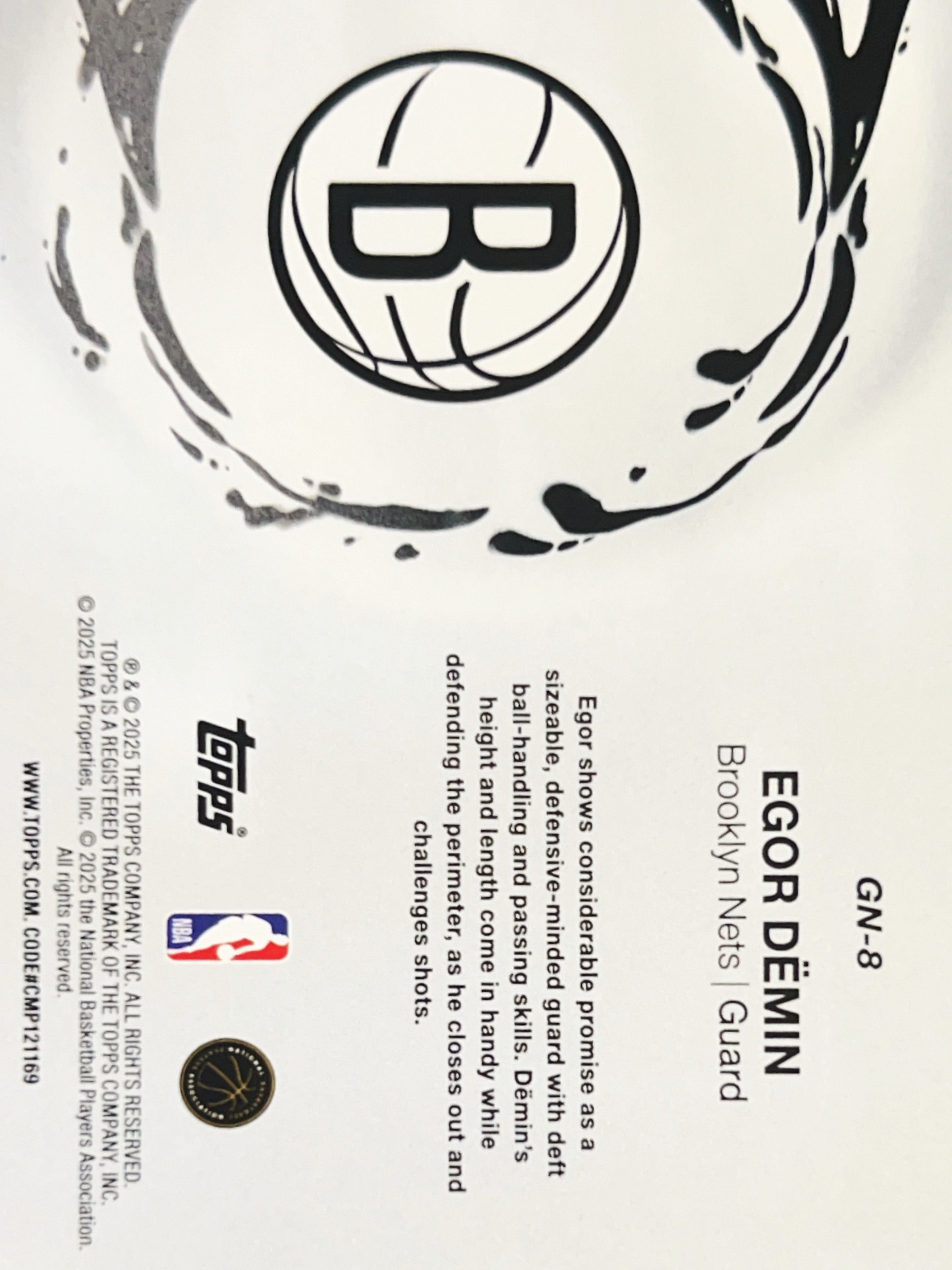 2025 Topps Generation Now Egor Demin #GN-8 RC