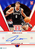 2022 Panini Chronicles Hometown Heroes David Duke Jr. #HHR-DDJ RC Auto