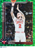 2025 Topps Flagship Lonzo Ball #39 Green Crackle /99
