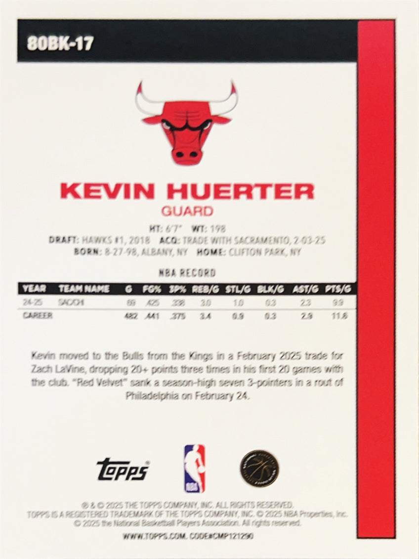 2025 Topps Kevin Huerter #80BK-17