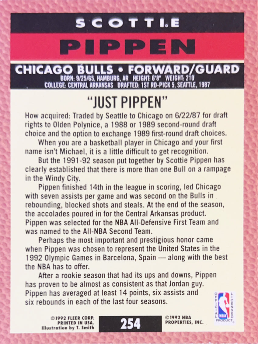 1991 Fleer Scottie Pippen #254