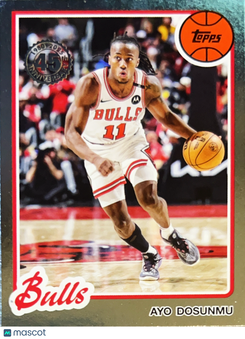 2025 Topps Chrome Basketball Ayo Dosunmu #80BK-21 Silver Refractor