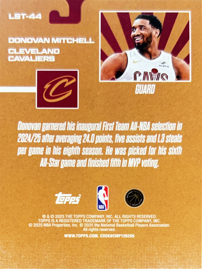 2025 Topps Limited Stock Legends Donovan Mitchell #LST-44