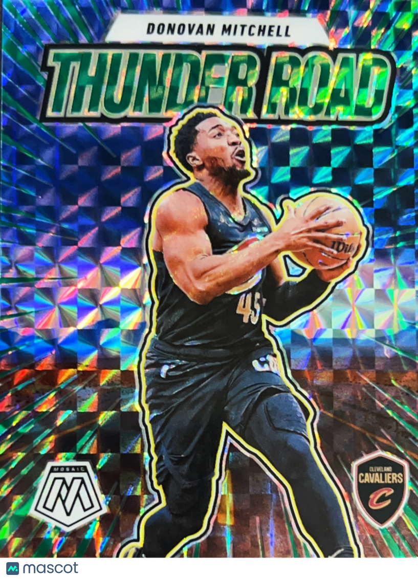 2025 Panini Mosaic Prizm Thunder Road Donovan Mitchell #14