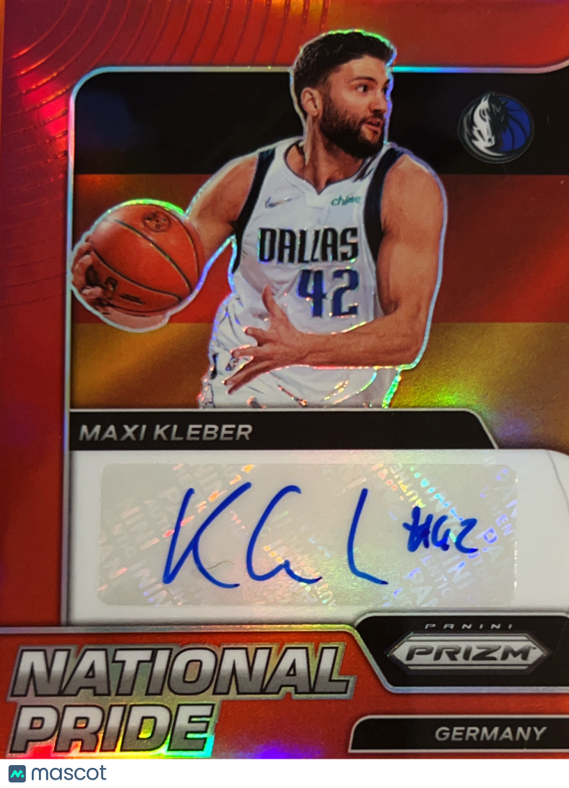 2022 Panini Chronicles Prizm National Pride Maxi Kleber #NPS-MXK Red Auto