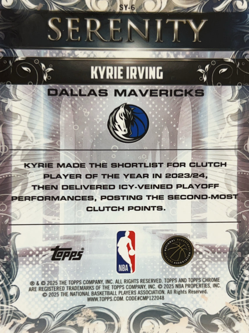 2025 Topps Chrome Serenity Kyrie Irving #SY-6