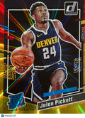 2023 Panini Donruss Basketball Jalen Pickett #217 Yellow Laser