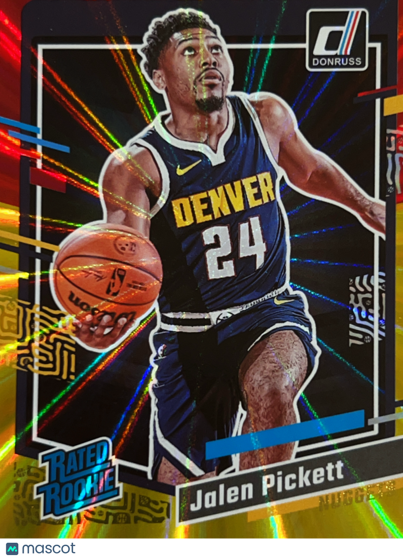 2023 Panini Donruss Basketball Jalen Pickett #217 Yellow Laser