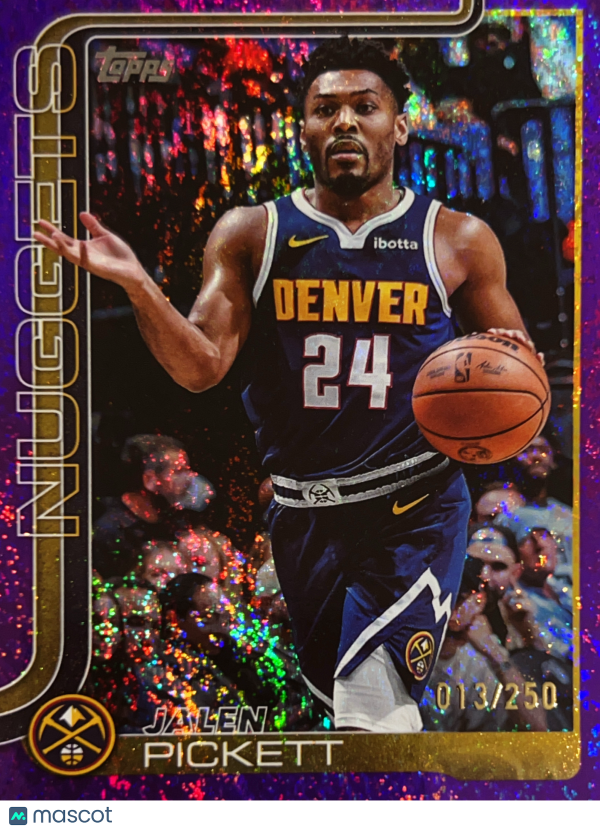 2025 Topps Flagship Jalen Pickett #107 Purple Crackle /250
