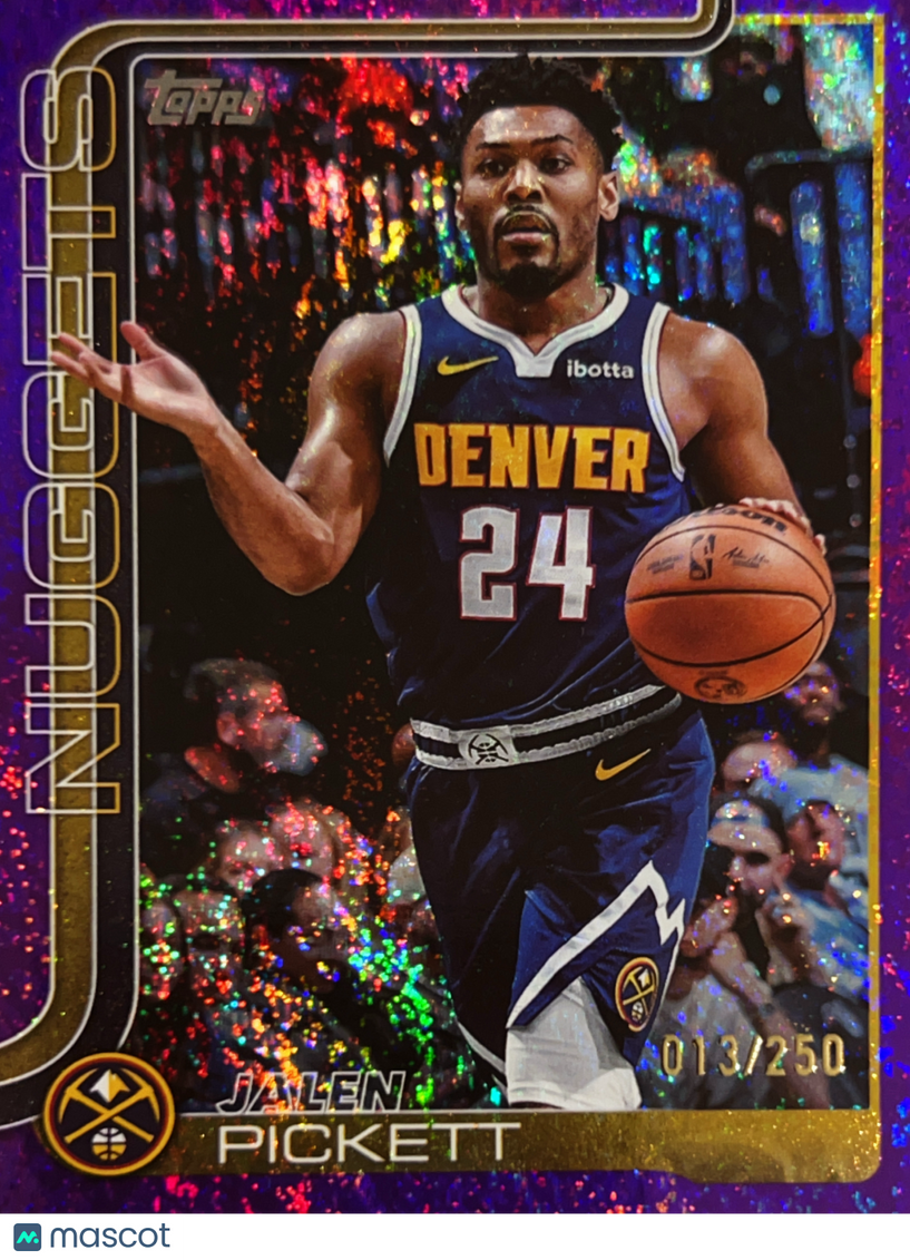 2025 Topps Flagship Jalen Pickett #107 Purple Crackle /250