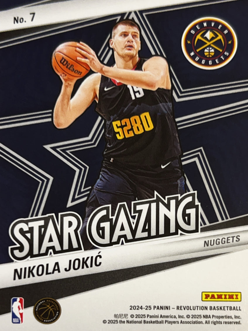 2025 Panini Revolution Star Gazing Nikola Jokić #7 Holo