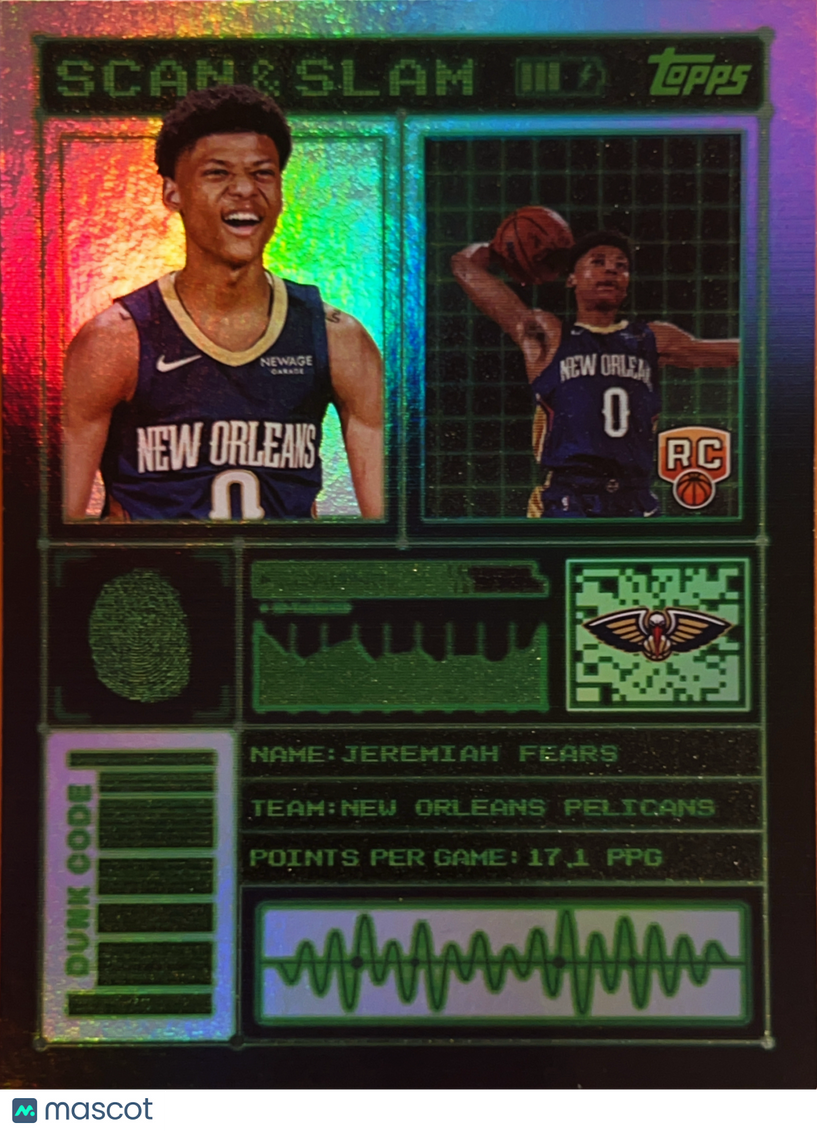 2025 Topps Scan & Slam Jeremiah Fears #SS-32 RC