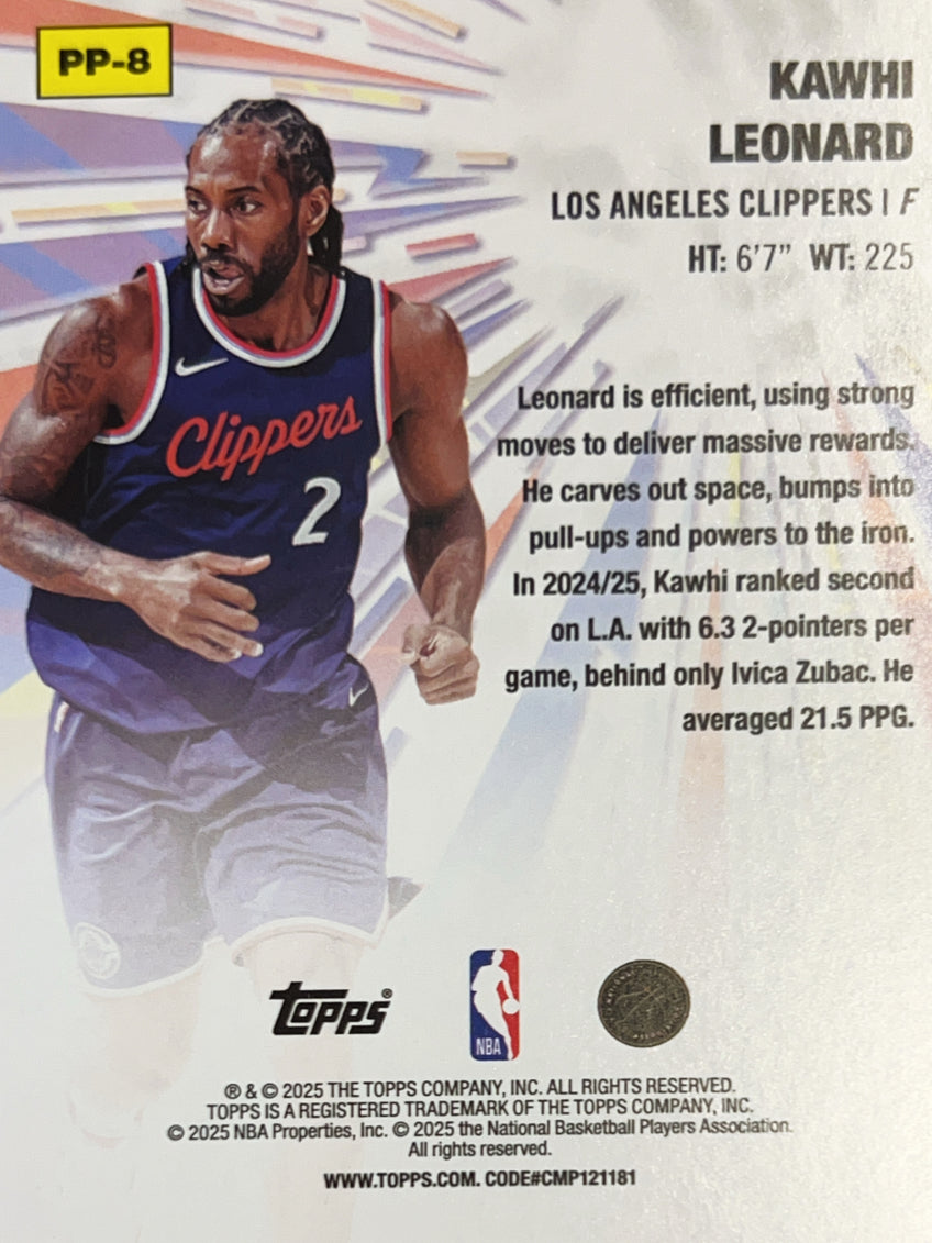 2025 Topps Power Players Kawhi Leonard #PP-8 Foil