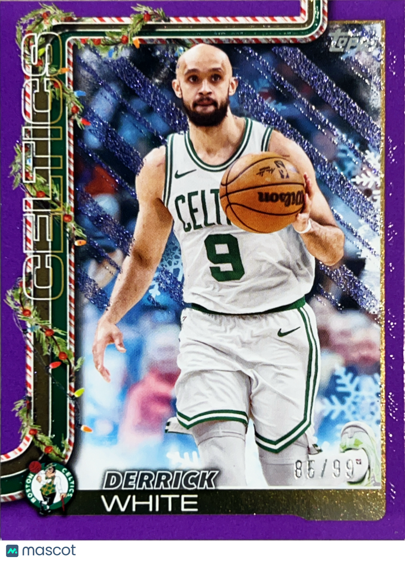 2025 Topps Holiday Derrick White #H6 Purple /99