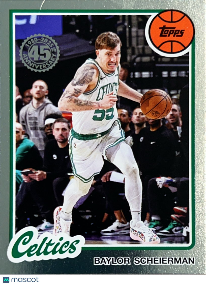 2025 Topps Chrome Basketball Baylor Scheierman #80BK-49 Silver Refractor