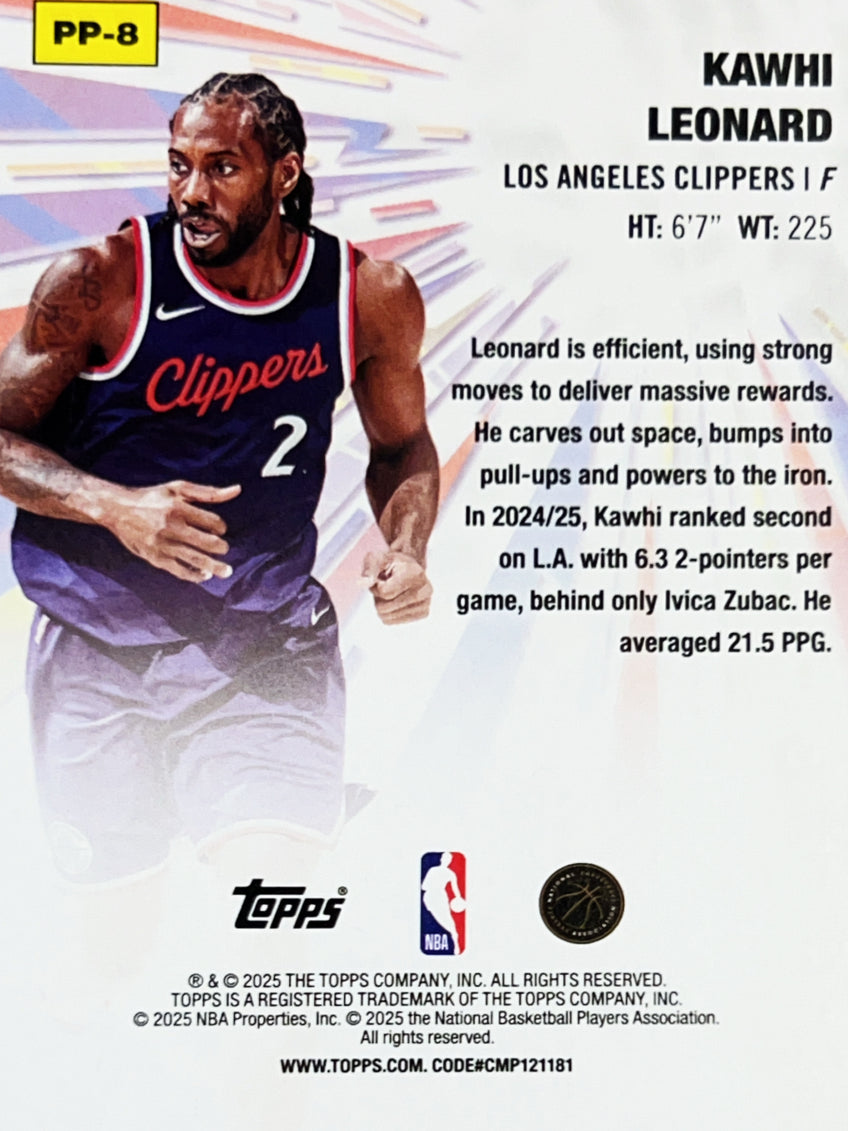 2025 Topps Power Players Kawhi Leonard #PP-8
