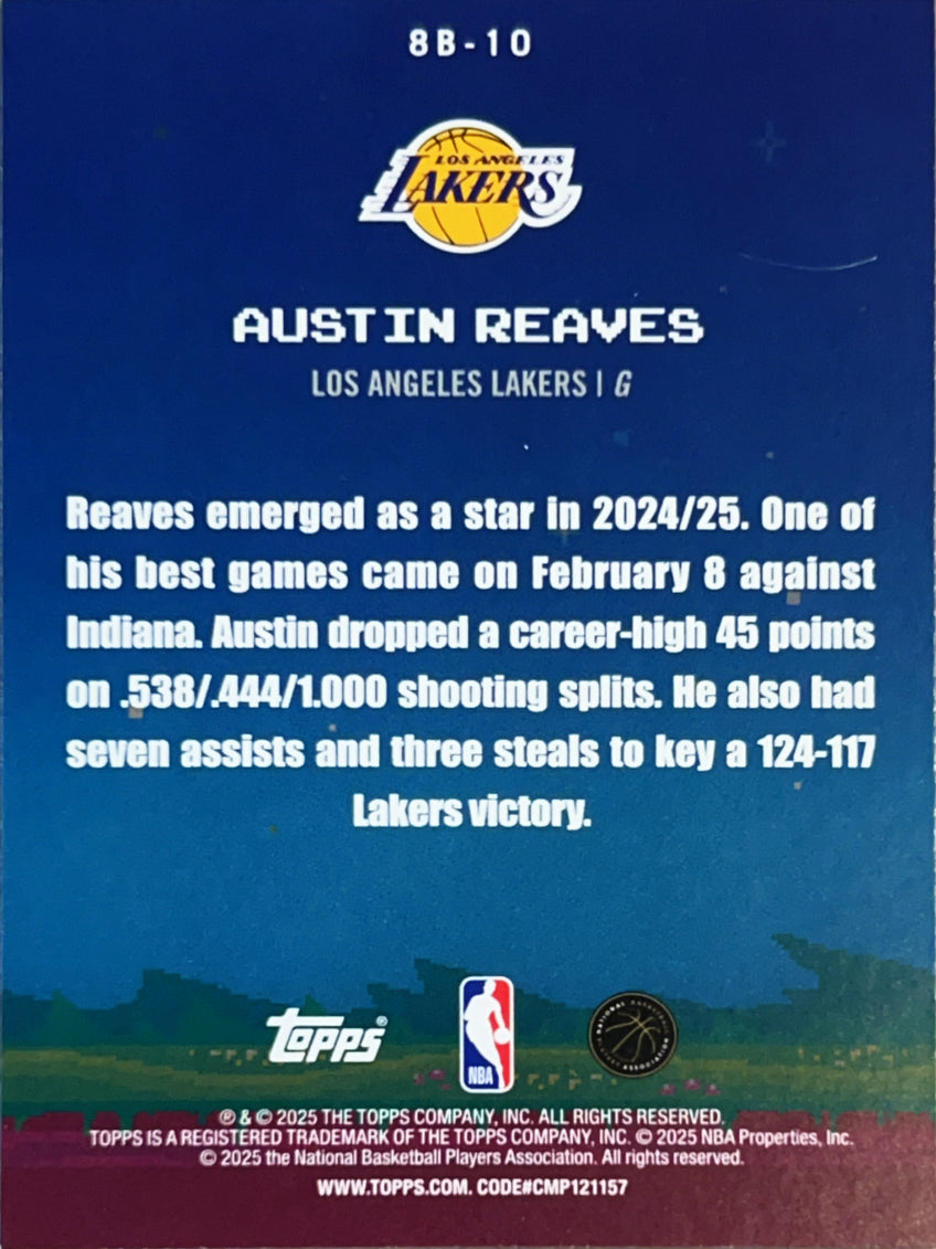 2025 Topps 8-Bit Ballers Austin Reaves #8B-10