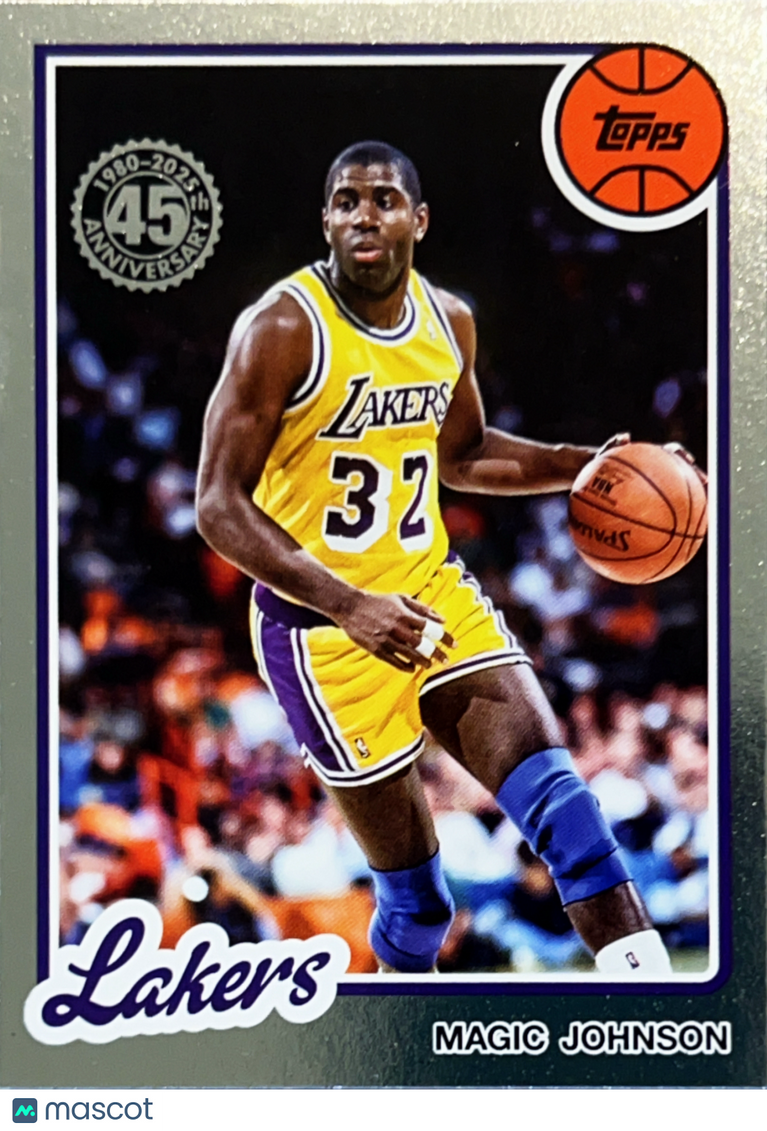 2025 Topps 45th Anniversary Magic Johnson #80BK-3 Silver Foil