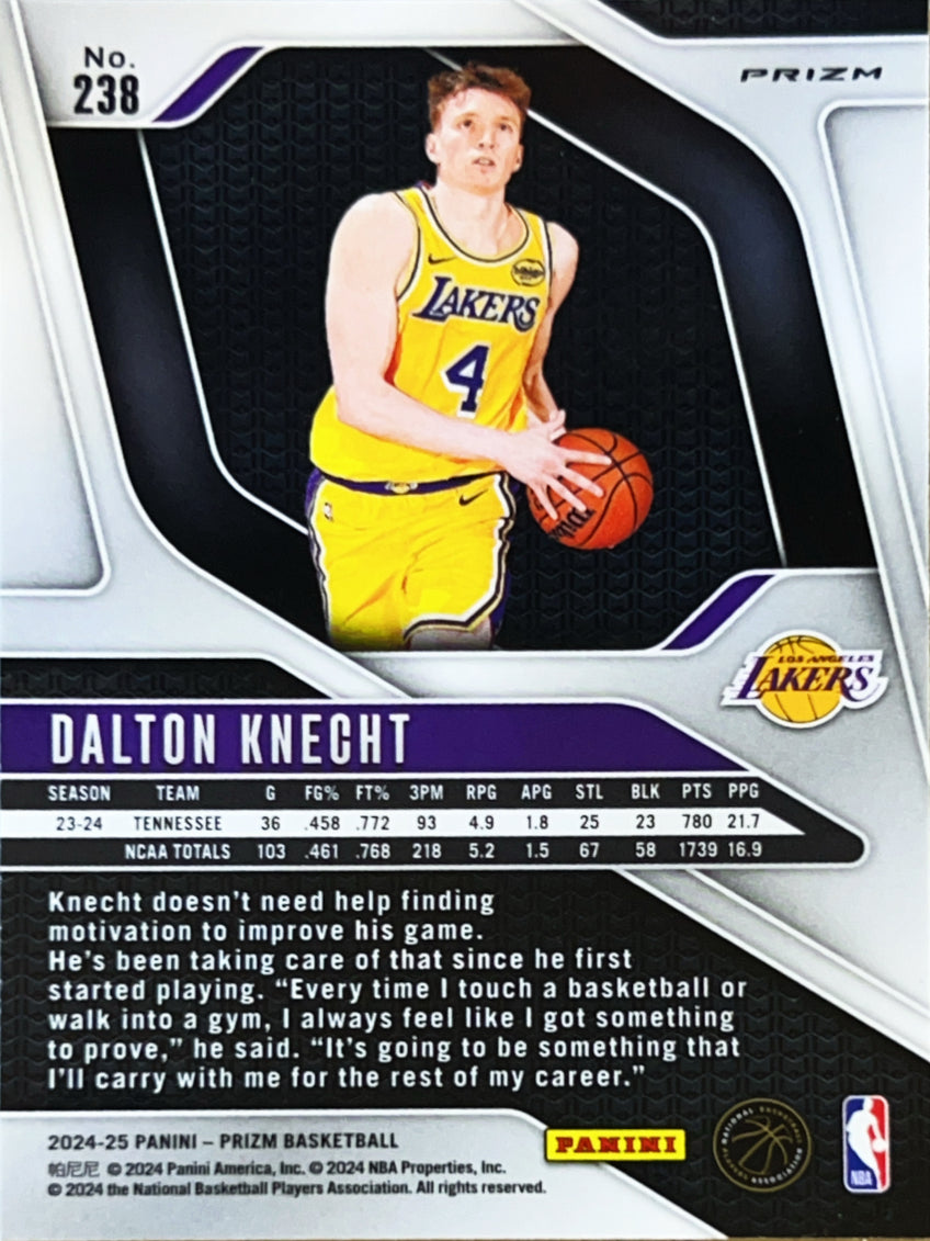 2024 Panini Prizm Dalton Knecht #238 Silver RC