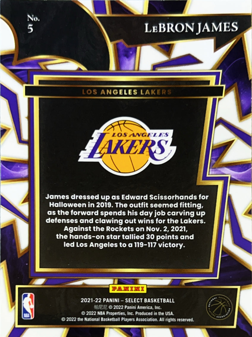 2022 Panini Select Turbocharged LeBron James #5