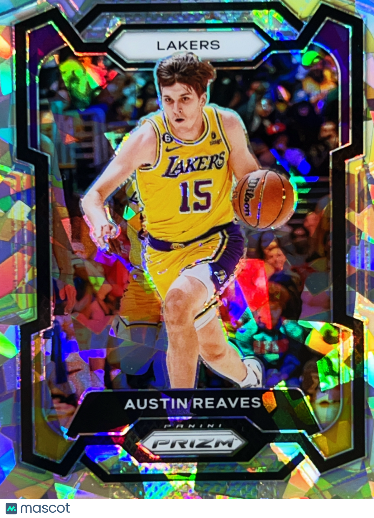 2023 Panini Prizm Austin Reaves #76 Cracked Ice